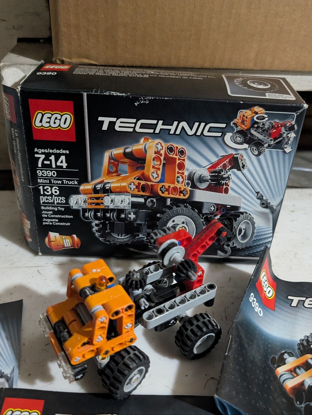 LEGO Technic 9390 Mini Tow Truck COMPLETE